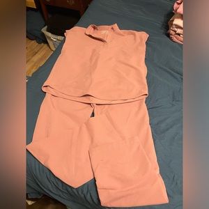 Mauve figs set. Xxs top. Xs bottom